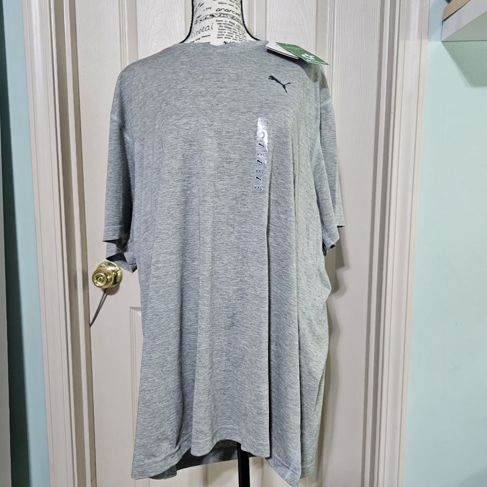 Puma Men's Light Gray Short Sleeve Tee